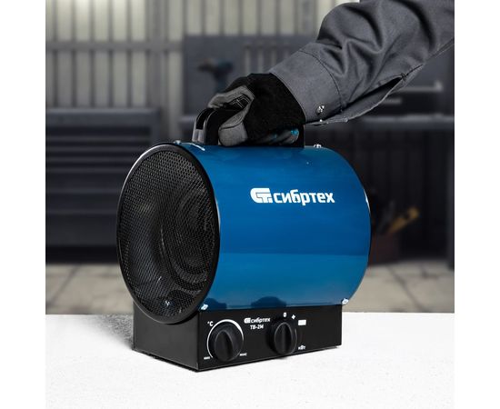 Тепловая пушка СИБРТЕХ ТВ-2М тепловентилятор, 230 В, 2 режима. вентилятор, 2000 Вт 96436 – изображение 6