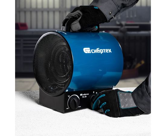 Тепловая пушка СИБРТЕХ ТВ-2М тепловентилятор, 230 В, 2 режима. вентилятор, 2000 Вт 96436 – изображение 7