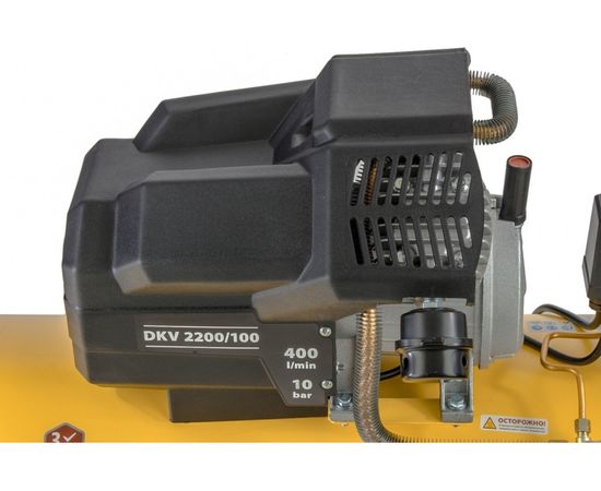 Воздушный компрессор DENZEL DKV2200/100,Х-PRO 2.2 кВт, 400 л/мин, 100л 58079 – изображение 13