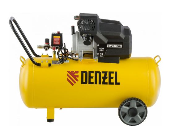 Воздушный компрессор DENZEL DKV2200/100,Х-PRO 2.2 кВт, 400 л/мин, 100л 58079 – изображение 7