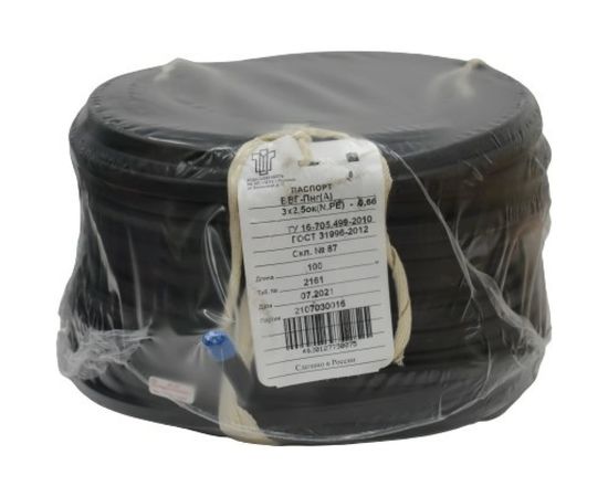 Силовой кабель ВВГ-ПнгА ПОДОЛЬСККАБЕЛЬ 3х2.5 N,PE 100м ГОСТ 31996-2012 022900345-100 – изображение 3