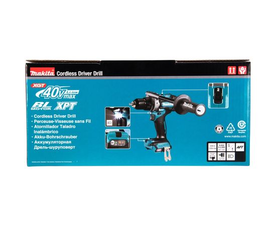 Аккумуляторная дрель-шуруповерт Makita XGT BL 40В DF001GZ – изображение 14