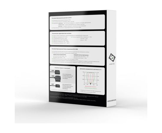 Система парковки с черными датчиками 4Drive 8X-61/D58 GPS, Black – изображение 2
