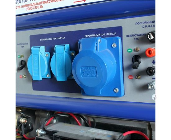 Гибридный генератор газ-бензин СПЕЦ HG-8000 и комплект для подключения к сети+баллону – изображение 4