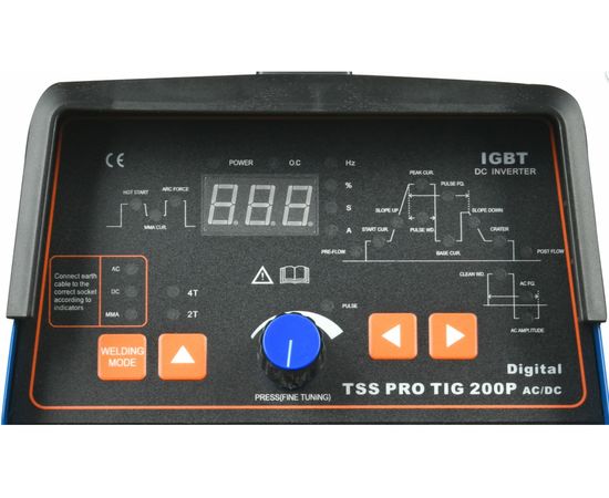 Аппарат для сварки алюминия ТСС PRO TIG/MMA 200P AC/DC Digital 030078 – изображение 4