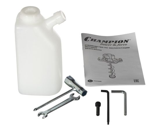 Мотобур CHAMPION AG243, шнек 150х550мм – изображение 14