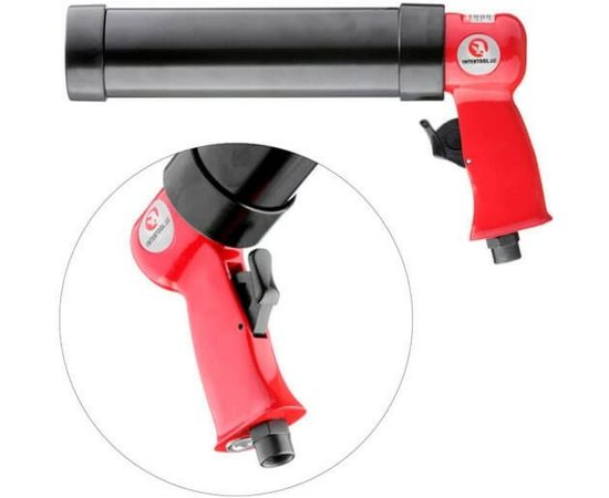 Пневматический пистолет для выдавливания силикона INTERTOOL PT-0601 – изображение 2