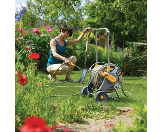Металлическая тележка Hozelock 2436 со шлангом 1/2"", 30 м 2436R3600 – изображение 2