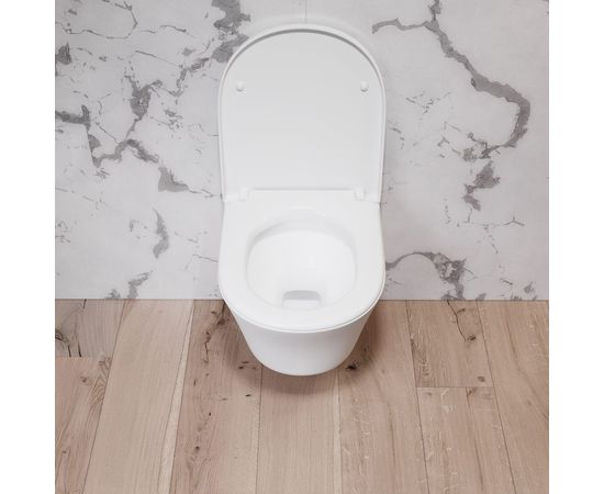 Подвесной унитаз Damixa Skyline безободковый, с сиденьем микролифт DX35C1700SC – изображение 3