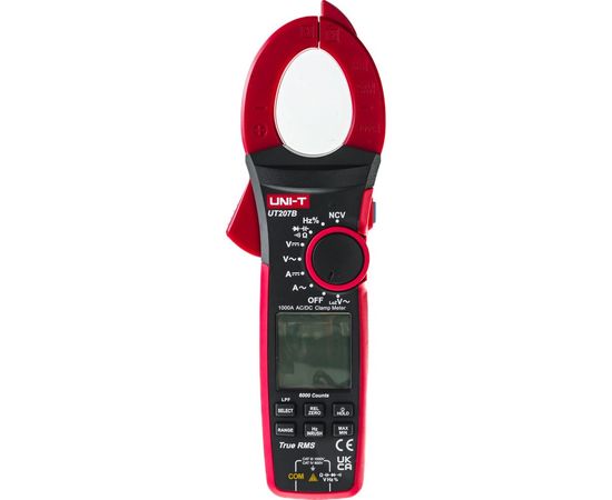 Токоизмерительные цифровые клещи UNI-T UT207B TrueRMS, AC/DC, 1000A, 00-0004256 – изображение 8