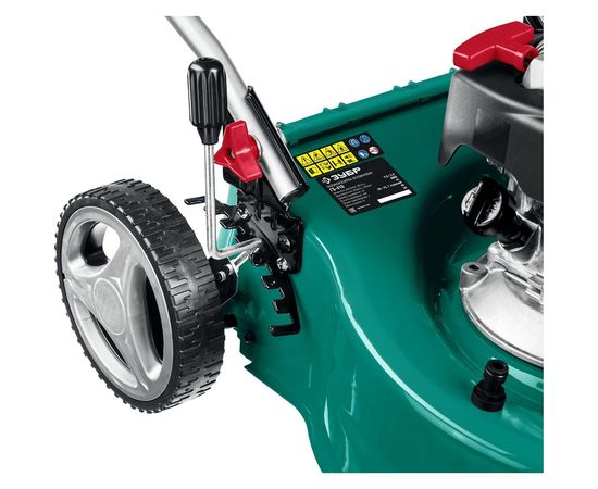 Бензиновая газонокосилка ЗУБР 410 мм, 3.5 л.с. ГБ-410 – изображение 8