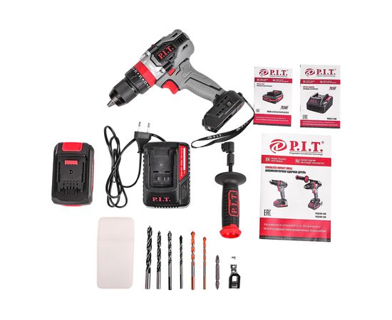 Аккумуляторная ударная дрель-шуруповерт P.I.T. PSB20H-13B/1 – изображение 4