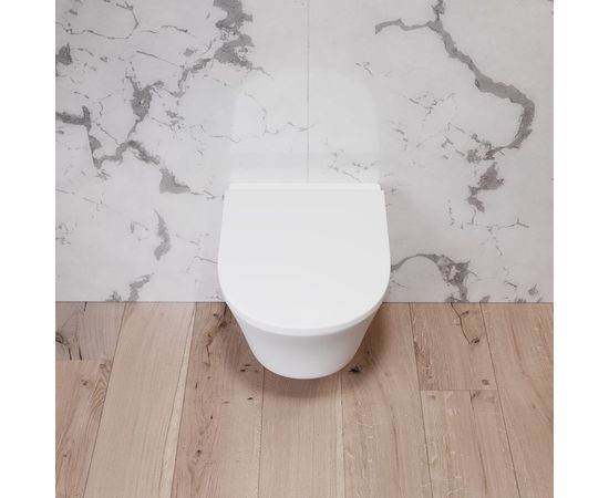 Подвесной унитаз Damixa Skyline безободковый, с сиденьем микролифт DX35C1700SC – изображение 5