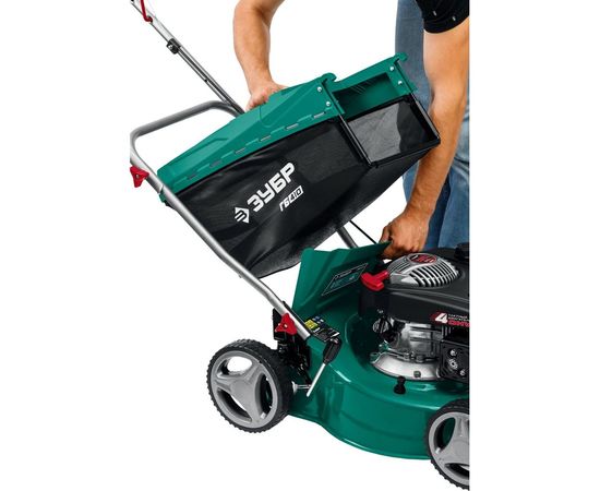 Бензиновая газонокосилка ЗУБР 410 мм, 3.5 л.с. ГБ-410 – изображение 5