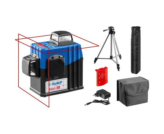 Линейный лазерный нивелир ЗУБР Крест-2D 34907-2 – изображение 11