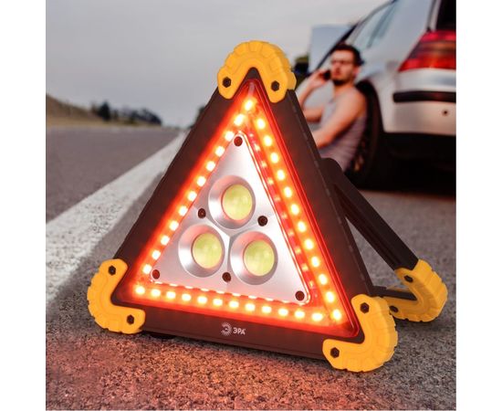 Аккумуляторный светодиодный автомобильный фонарь ЭРА AA-801 аварийный знак 15Вт power bank Б0052742 – изображение 7