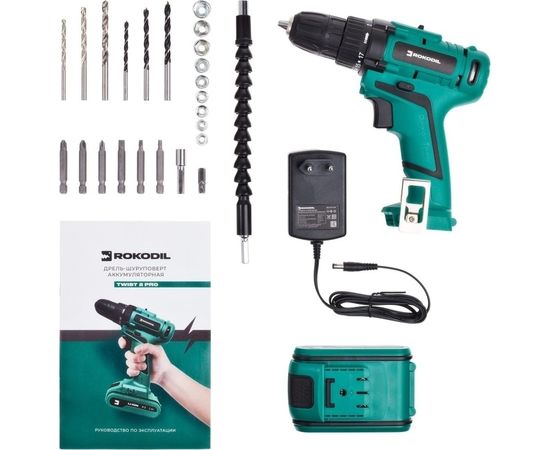 Аккумуляторная дрель-шуруповерт Rokodil Twist 2 Pro 18В/48Нм/2Ач 1045101 – изображение 24