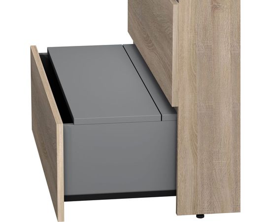 Напольная база под раковину AM.PM Gem S 75 см 3 ящика светлый дуб M91FSX0752OF – изображение 4