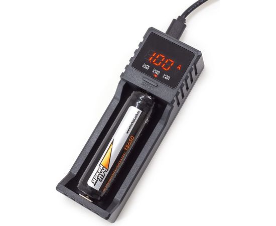 Зарядное устройство ЯРКИЙ ЛУЧ LC-20 для аккумуляторов Li-ion, IMR, LiFePO4, Ni-MH/Cd, выбор тока, LCD дисплей, 4606400055563 – изображение 2