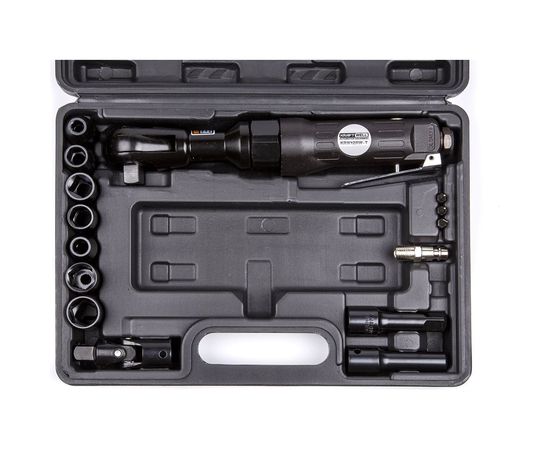 Пневматическая трещотка с набором головок 1/2" KraftWell в кейсе KRW12RW-T – изображение 2