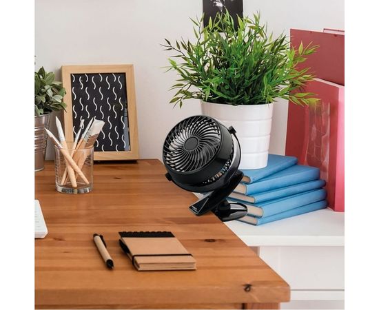 Настольный вентилятор с аккумулятором SCARLETT чёрный SC-DF111S10 – изображение 3