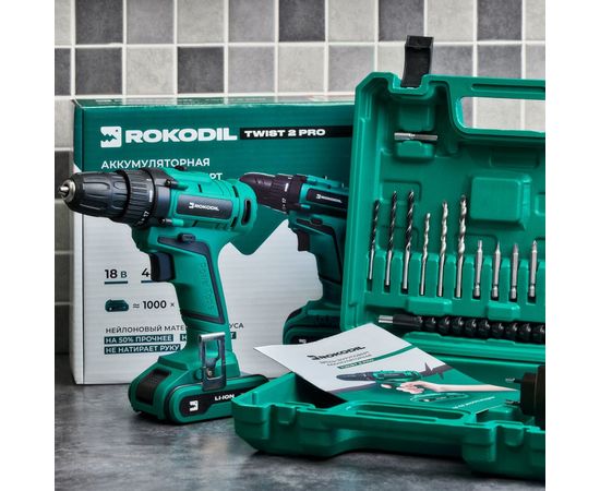 Аккумуляторная дрель-шуруповерт Rokodil Twist 2 Pro 18В/48Нм/2Ач 1045101 – изображение 16