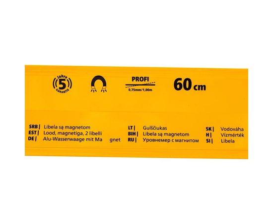Уровень HARDY серия 43, 60 см с магнитом 0730-430600 – изображение 7