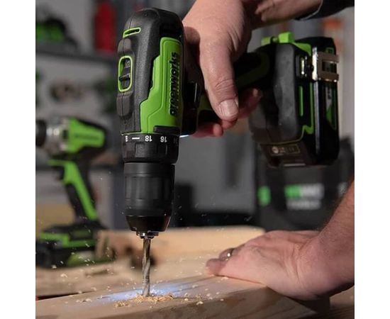 Аккумуляторная дрель-шуруповерт GreenWorks GD24DD35 3704007 – изображение 5