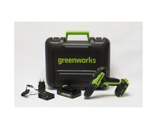 Аккумуляторная дрель-шуруповерт GreenWorks GD24DD35K2 3704007UA – изображение 8
