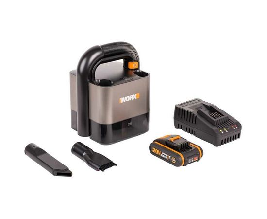 Аккумуляторный пылесос WORX 20В, 2Ач х1, ЗУ, коробка WX030 – изображение 7