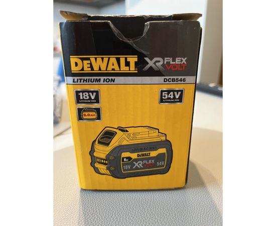 Аккумулятор (54/18 В; 6.0 А*ч; Li-Ion) DEWALT DCB546 – изображение 2