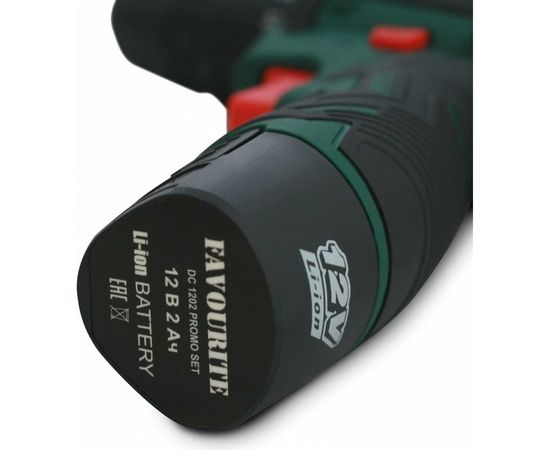 Аккумуляторная дрель-шуруповерт FAVOURITE + набор оснастки DC 1202 PROMO SET – изображение 9