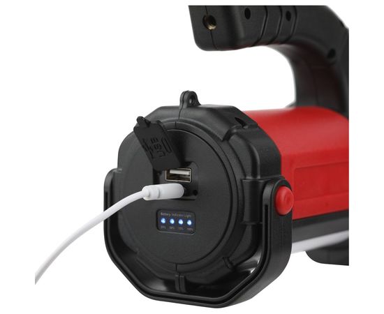 Светодиодный фонарь ЭРА PA-607 АЛЬФА, аккумуляторный прожектор, 8 Вт, литий, поворотная ручка Б0052745 – изображение 7