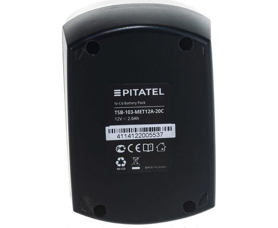 Аккумуляторная батарея для METABO (2 Ач, 12 В, Ni-Cd) Pitatel TSB-103-MET12A-20C – изображение 3