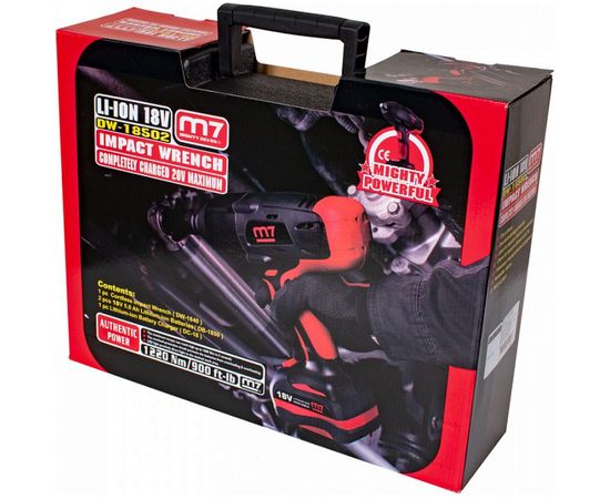 Аккумуляторный ударный гайковерт MIGHTY SEVEN 1/2"", 1220 Нм, 18В DW-18502 – изображение 10