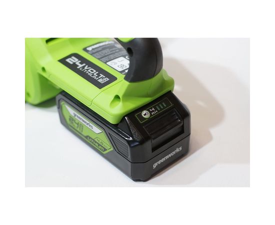 Цепная аккумуляторная пила GreenWorks G24CS25K4 24 В, 4 А*ч 2007707UB – изображение 12