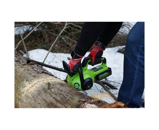 Цепная аккумуляторная пила GreenWorks G24CS25K4 24 В, 4 А*ч 2007707UB – изображение 16