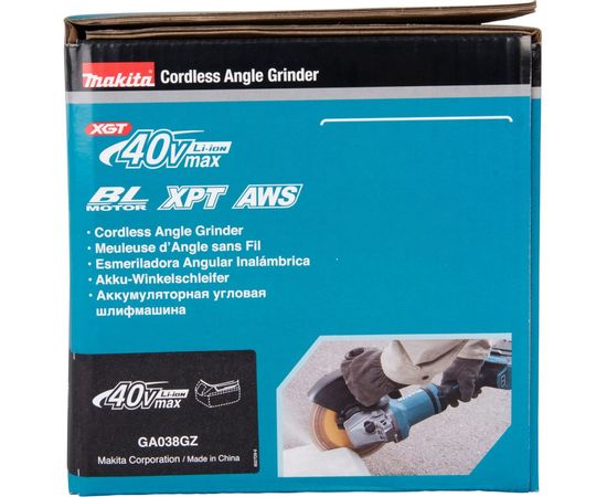 Аккумуляторная угловая шлифовальная машина Makita Makita XGT BL 40В, 230 мм, GA038GZ – изображение 16