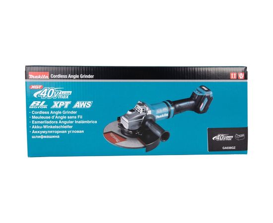 Аккумуляторная угловая шлифовальная машина Makita Makita XGT BL 40В, 230 мм, GA038GZ – изображение 17