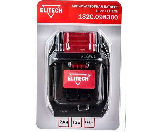 Аккумулятор для ДА 10.8-12СЛ (12 В; 2.0 А*ч; Li-ion) ELITECH 1820.098300 – изображение 2