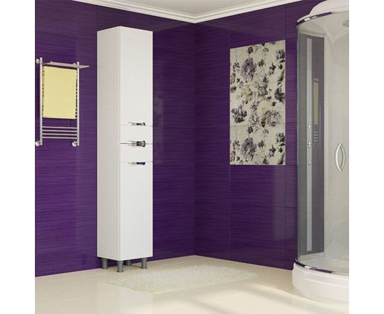 Пенал mixline Этьен-36 правый, 2 ящика, 2 створки 360х1960х280 мм, ПВХ 539048 – изображение 2