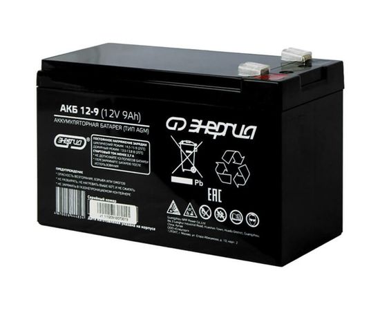 Аккумулятор АКБ 12-9 Энергия Е0201-0043 – изображение 2
