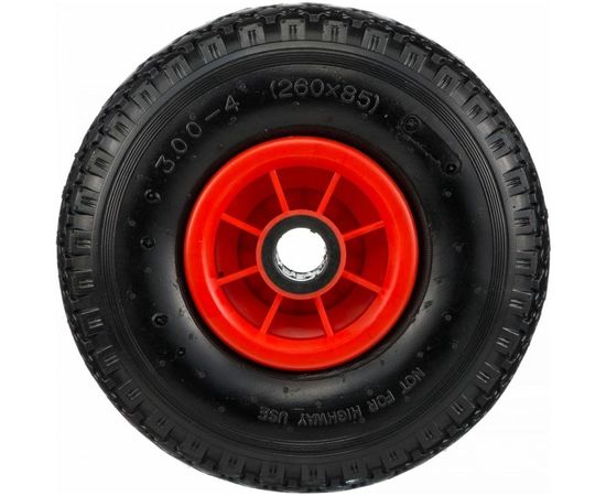 Колесо пневматическое под ось 25 мм, диаметр 255 мм, грузоподъемность 150 кг Стелла-техник 1120-255-2 – изображение 2