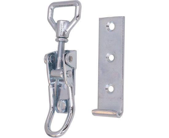 Замок для ящика VORMANN с регулирующим винтом, с прямой ответной частью 125/145х47 мм, оцинкованный 01205000/8030 – изображение 2