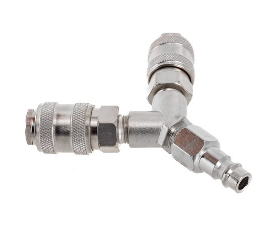 Разветвитель пневматический на 2 выхода Y-образный со штуцером Pegas pneumatic 3303 – изображение 2