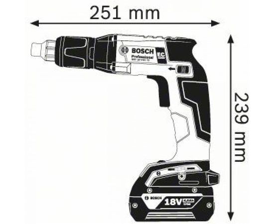 Аккумуляторный шуруповерт Bosch GSR 18 V-EC TE Solo 0.601.9C8.003 – изображение 2