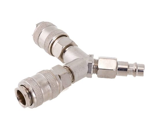 Разветвитель пневматический на 2 выхода Y-образный со штуцером Pegas pneumatic 3303 – изображение 3