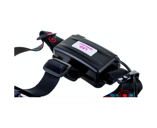 Налобный фонарь Ultraflash E162 (аккумулятор 3,7В, черный, 3LED, 5 Вт, фокус, 2 ак. 4 режима, бокс са) 14683 – изображение 4