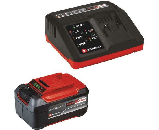 Устройство зарядное + аккумулятор PXC 5.2Ah & 4A Fastcharger Einhell 4512114 – изображение 4