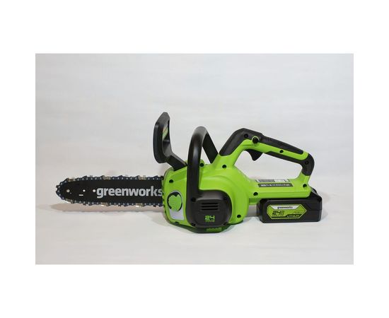 Цепная аккумуляторная пила GreenWorks G24CS25K4 24 В, 4 А*ч 2007707UB – изображение 5